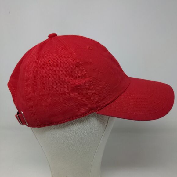 Unbranded Men's Slideback Hat Red Size Adult Blank Adjustable - Picture 4 of 8